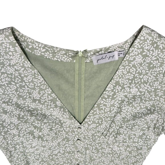 PETAL & PUP Cottage Core Floral Mini Dress - Picture 3 of 10